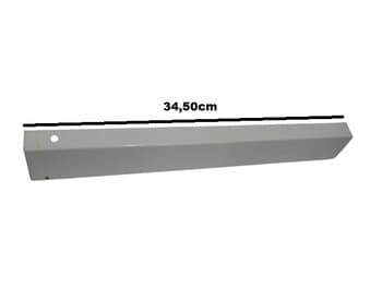 PONTERIA Pé DA BASE DA COLUNA VENTILADOR ARGE 50/60CM - PERFIL U METAL BRANCO 34,5CM COMPRIMENTO - *VENDIDO P/UNIDADE