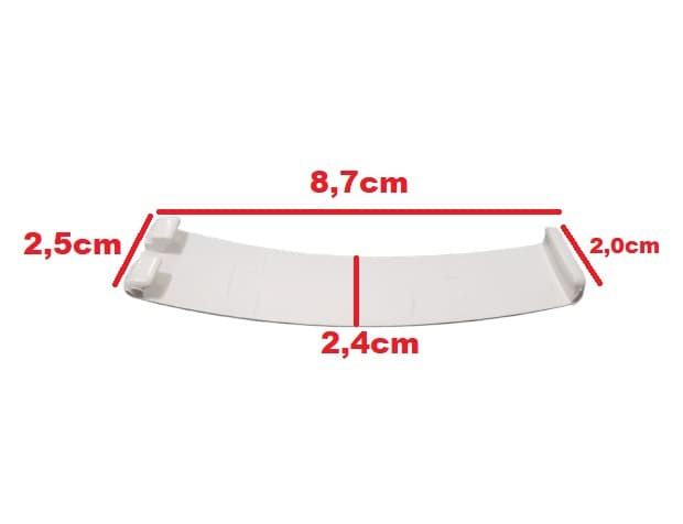 PINÇA CAPA DE ACABAMENTO DO ENCAIXE DAS PÁS VENTILADOR VENTISOL VÓRTICE BRANCO - *VENDIDA P/UNIDADE - foto 1 de 2