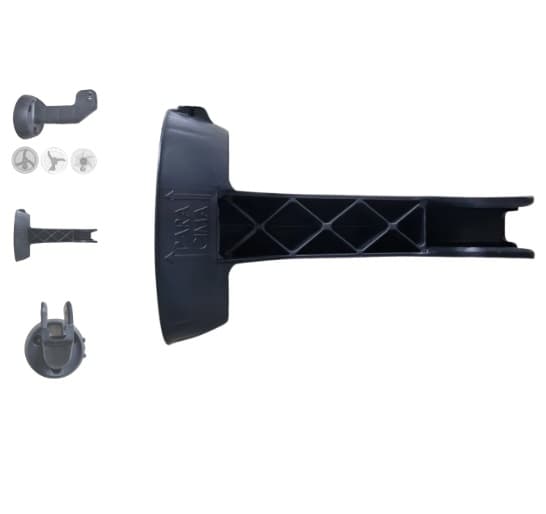 SUPORTE DE PAREDE P/VENTILADOR VENTISOL 50/60CM ATUAL PLÁSTICO PRETO - *USAR C/DISCO TRAVA - *SEM CANOPLA PLÁSTICA - foto 1 de 3