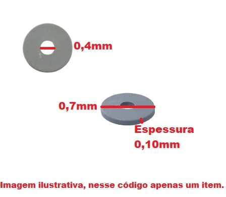 ARRUELA PLÁSTICA DE FIXAÇÃO DA BOMBA NO RESSERVATÓRIO CLIN8LT CLIN16 LT 4,5X16X1,6 *VENDIDA P/UNIDADE - foto 1 de 2