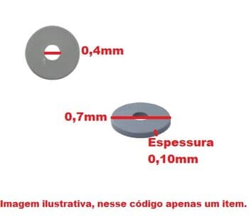 ARRUELA PLÁSTICA DE FIXAÇÃO DA BOMBA NO RESSERVATÓRIO CLIN8LT CLIN16 LT 4,5X16X1,6 *VENDIDA P/UNIDADE