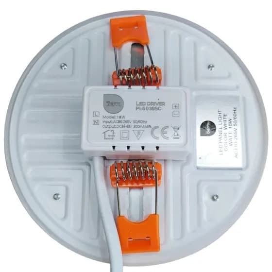 GLOBO PAINEL DE LED18W P/LUMINÁRIA VENTILADOR VENTISOL MISTRAL - BIV110-265V 6500K LUZ BRANCA - REDONDO 12CM-120MM - foto 1 de 3