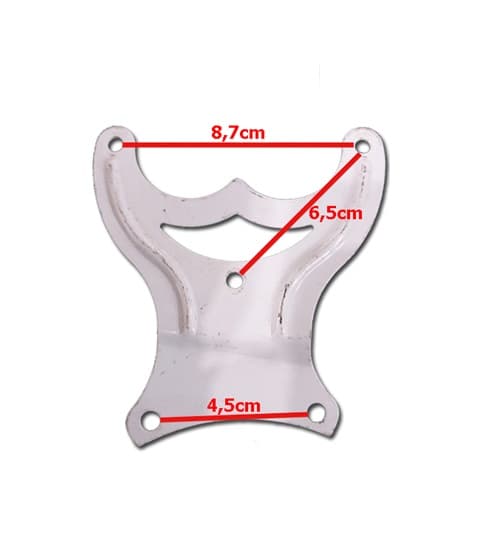 GARRA P/PÁ HÉLICE DE VENTILADOR DE TETO IMPORTADO - SEMI-NOVA - COR BRANCA *CONFERIR AS MEDIDAS NA IMAGEM - foto 1 de 3