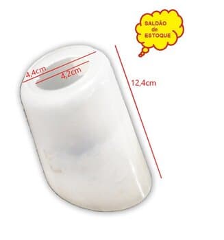 GLOBO TULIPA PL PATA DE VACA TRANSPARENTE P/VENTILADOR DE TETO VENTI-DELTA PIZZA - ENCAIXE EM SOQUETE 4,3CM - *SALDAO AMARELADAS*
