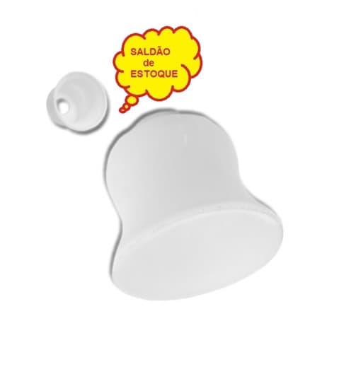 GLOBO CUPULA TULIPA DE VIDRO P/VENTILADOR DE TETO - TULIPA DE VIDRO CANARINHO LISA FLOR COM COLARINHO 5,50CM - *SALDAO AMARELADA* - foto 1 de 3