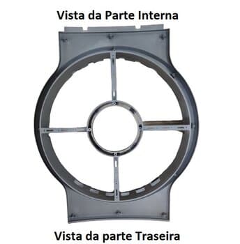 CARENAGEM FRONTAL C/SUPORTE DO MOTOR DA HÉLICE P/CLIMATIZADOR VENTISOL - LINHA PRÓ CLI45LT CLI70LT CLI100LT PRO/PRO2 - SERVE P/BEM ESTAR BE4500