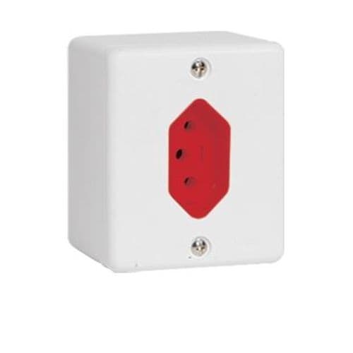 TOMADA 3PINOS 20A C/CAIXA DE SOBREPOR SISTEMA X BRANCA - TOMADA EXTERNA PLUG VERMELHO P/220VOLTS - foto 1 de 1