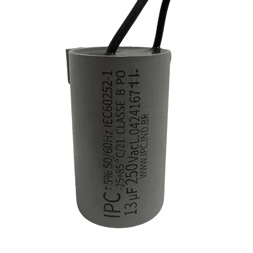 CAPACITOR 013,0UF 2FIOS RD 250VAC - P/VENTILADOR DE TETO VENTISOL / EXAUSTOR - 2FIOS DE SAIDA - foto 1 de 1