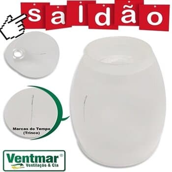 GLOBO CUPULA TULIPA PLASTICA DA LUMINARIA VENTILADOR TRON MARBELA TRAMONTANA LITORAL STYLO MARBELLA / ARGE ARLUX -*SALDAO C/PEQUENAS TRINCAS