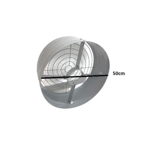 CARCAÇA P/EXAUSTOR 50CM VENT AIR/VENTAIR ALTA VAZAO - BUMBO 50CM C/GRADE C/SUPORTE - foto 1 de 3