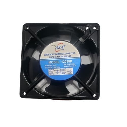 EXAUSTOR DE 12CM MICROVENTILADOR BIVOLTS 110/220VOLTS 3200RPM - COOLER ASAFAN AXIAL 12038B 120X120X38MM - 4-FIOS DE SAIDA
