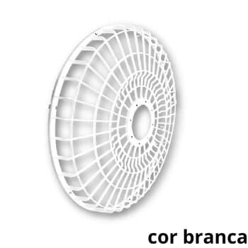 GRADE P/VENTILADOR 30CM LOREN SID TURBO ORBITAL 360º - PLÁSTICA COR BRANCA - SERVE P/DIANTEIRA OU TRASEIRA - *VENDIDA P/UNIDADE