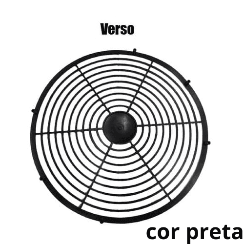 GRADE P/VENTILADOR 38CM CLIMATIZADOR ECOCLEAN V6 E V8 - PLÁSTICA COR PRETA - PARTE TRASEIRA - *VENDIDA P/UNIDADE - foto 1 de 2