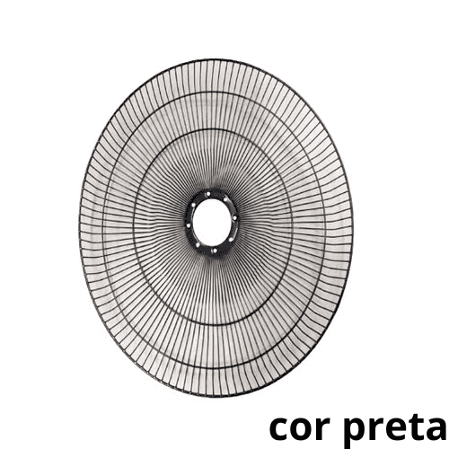 GRADE P/VENTILADOR 40CM LOREN SID TURBO - METAL PRETA - SERVE P/DIANTEIRA OU P/TRASEIRA - *VENDIDA P/UNIDADE - foto 1 de 2