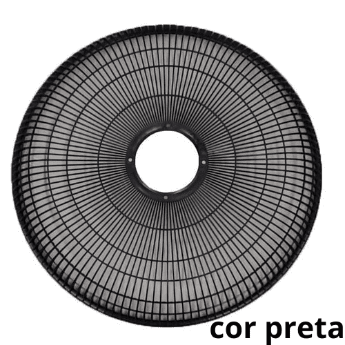 GRADE P/VENTILADOR 50CM ARGE STYLO TWISTER PLÁSTICA PRETA 01UN COL/MESA/PAREDE -DIANTEIRA OU TRASEIRA-*VENDIDA P/UNIDADE - SERVE P/ARGE STYLO TWISTER+ - foto 1 de 2