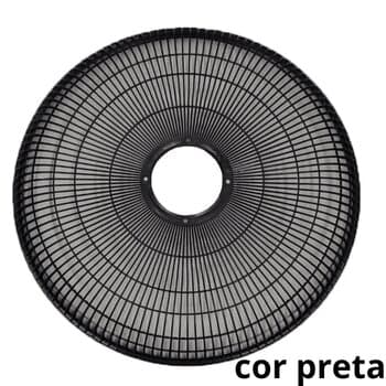 GRADE P/VENTILADOR 50CM ARGE STYLO TWISTER PLÁSTICA PRETA 01UN COL/MESA/PAREDE -DIANTEIRA OU TRASEIRA-*VENDIDA P/UNIDADE - SERVE P/ARGE STYLO TWISTER+