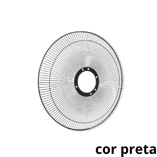 GRADE P/VENTILADOR 50CM VENTI-DELTA PREMIUM GOLD METAL PRETA 01UN COL/MESA/PAREDE -DIANTEIRA OU TRASEIRA-*VENDIDA P/UNIDADE - SERVE P/ARGE STYLO TWIST - foto 1 de 1