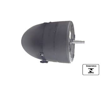 MOTOR P/VENTILADOR SOLASTER GOAR 50CM/60CM/70CM BIV10,0UF PRETO - GOAR70CM ACAPULCO BARCELONA VENEZA PLUS E-12,0MM PML C/TRAVA N/PONTA