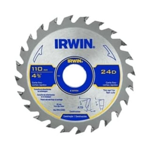 DISCO SERRA CIRCULAR WIDEA 4.3/8 24 DENTES 110MM BáSICO - IRWIN - foto 1 de 1