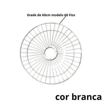 GRADE P/VENTILADOR 60CM VENTI-DELTA PREMIUM 060-FIOS PAREDE - METAL BRANCA -*VENDIDA P/UNIDADE - SERVE P/DIANTEIRA OU TRASEIRA - ARGE MAX STYLO TWISTE