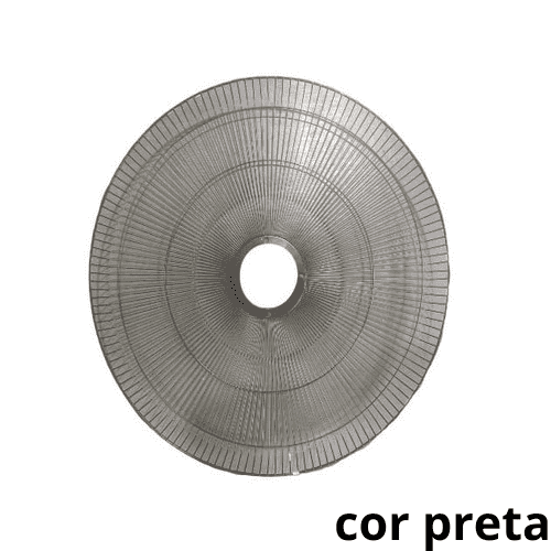 GRADE P/VENTILADOR 60CM VENTI-DELTA PREMIUM/GOLD 146-FIOS - METAL PRETA -*VENDIDA P/UNIDADE - COLUNA/PAREDE - SERVE P/DIANTEIRA OU TRASEIRA - foto 1 de 2