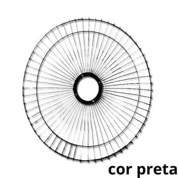 GRADE P/VENTILADOR 60CM LOREN SID TUFÃO TURBO COLUNA/PAREDE - METAL COR PRETA 40FIOS - SERVE P/DIANTEIRA OU TRASEIRA - *VENDIDA P/UNIDADE*