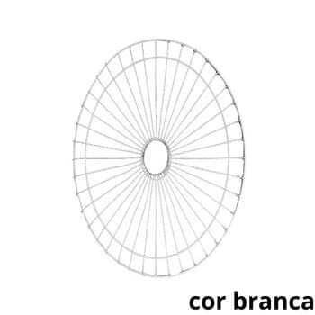 GRADE P/VENTILADOR VENTISOL 60CM METAL 40-FIOS BRANCA - COLUNA/PAREDE - DIANTEIRA - *SALDÃO *VENDIDA P/UNIDADE