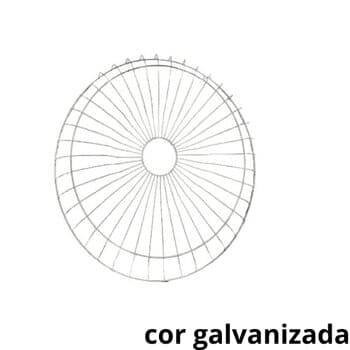 GRADE P/VENTILADOR 60CM VENTISOL METAL 40-FIOS GALVANIZADA - COLUNA/PAREDE - SERVE P/DIANTEIRA - *SALDÃO *VENDIDA P/UNIDADE