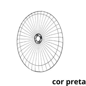 GRADE P/VENTILADOR 60CM VENTISOL MX METAL 40-FIOS PRETA - COLUNA/PAREDE - SERVE P/DIANTEIRA OU TRASEIRA - *VENDIDA P/UNIDADE