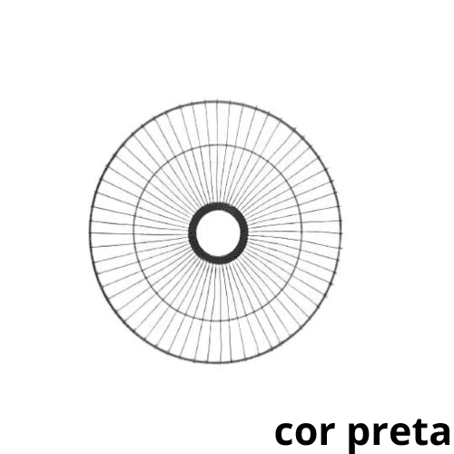 GRADE P/VENTILADOR 65CM CLIMATIZADOR CLIMATTIZE METAL DIANTEIRA COR PRETA - foto 1 de 1