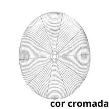 GRADE P/VENTILADOR 65CM VENTISILVA G/F CROMADA DIANTEIRA -*VENDIDA P/UNIDADE- ATUAL NBR+FECHADA - SEM EMBLEMA/LOGOMARCA