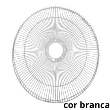 GRADE P/VENTILADOR 40CM LOREN SID TURBO - METAL BRANCA - SERVE P/DIANTEIRA OU P/TRASEIRA - *VENDIDA P/UNIDADE