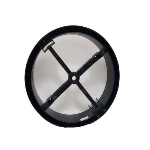 LUMINÁRIA PLAFON P/VENTILADOR DE TETO VENTISOL ELLUZ LEGACY PL PRETO C/GLOBO P/PLACA LED - *PLACA DE LED NÃO INCLUIDA - foto 1 de 3