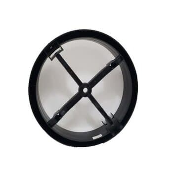 LUMINÁRIA PLAFON P/VENTILADOR DE TETO VENTISOL ELLUZ LEGACY PL PRETO C/GLOBO P/PLACA LED - *PLACA DE LED NÃO INCLUIDA