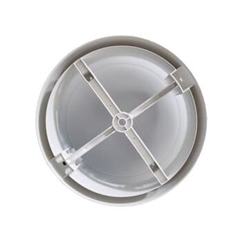 LUMINÁRIA PLAFON P/VENTILADOR DE TETO VENTISOL ELLUZ LEGACY PL BRANCO C/GLOBO P/PLACA LED OU P/SOQ E27 - *PLACA/SOQ NÃO INCLUIDOS