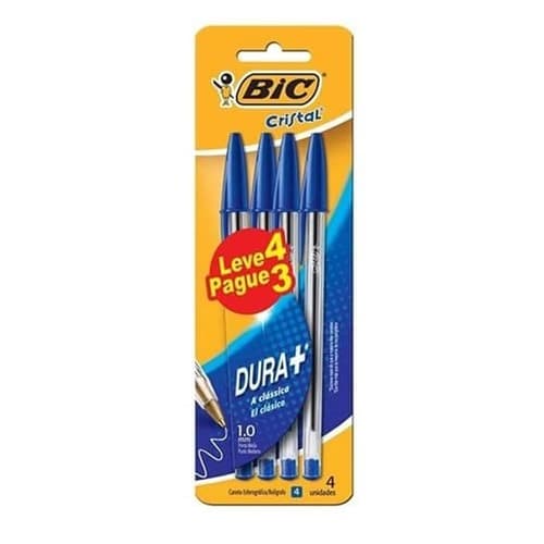 CANETA ESFEROGRÁFICA BIC AZUL KIT PAGUE 3 LEVE 4 - foto 1 de 1