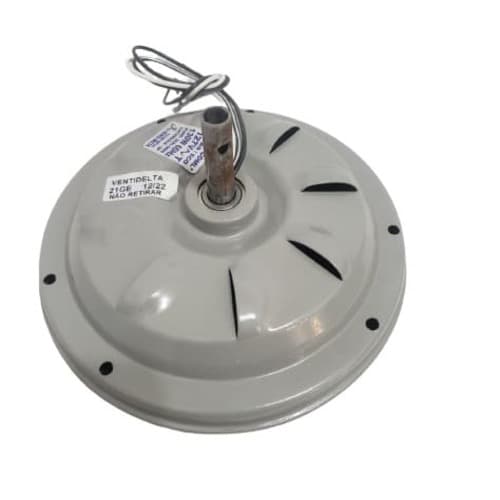 MOTOR P/VENTILADOR DE TETO VENTI-DELTA 110V NEW LIGHT COR CINZA P/3PAS - MOTOR C/ROSCA P/LUMINARIA - USAR C/CAP. 7,5UF