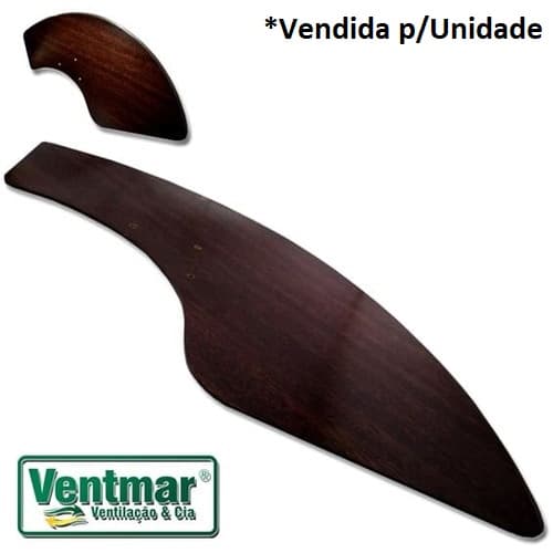 PÁ HÉLICE P/VENTILADOR DE TETO TRON AVENTADOR - MDF COR TABACO COM FURACAO ORIGINAL TRON - *VENDIDA P/UNIDADE - foto 1 de 3