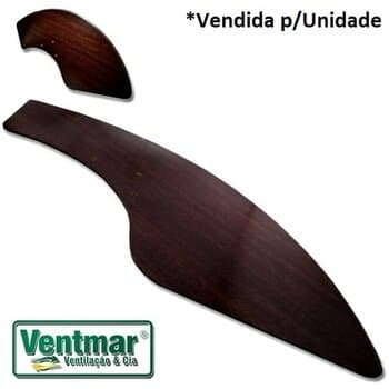 PÁ HÉLICE P/VENTILADOR DE TETO TRON AVENTADOR - MDF COR TABACO COM FURACAO ORIGINAL TRON - *VENDIDA P/UNIDADE