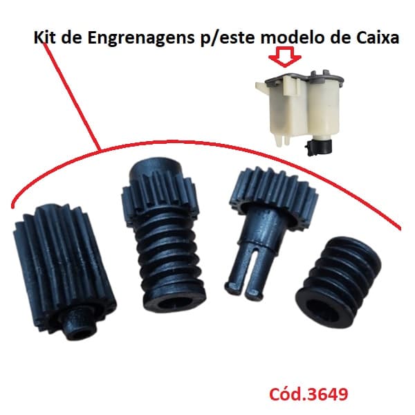 KIT DE ENGRENAGENS P/CAIXA DE ENGRENAGENS REDUTORA LOREN SID ORBITAL 30CM 40CM 50CM - COMPOSTO P/04-ITENS - foto 1 de 2