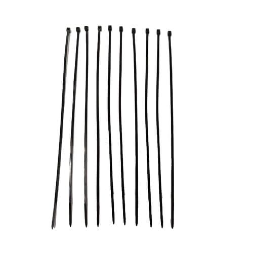 ABRAçADEIRA DE NYLON 200 X 2,5MM PRESILHA LACRE MéDIA COR PRETA - KIT C/10-UNIDADES - foto 1 de 1