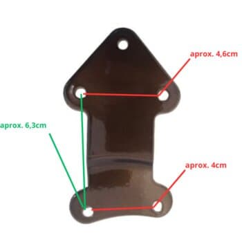 GARRA SUPORTE DA PÁ HÉLICE P/VENTILADOR DE TETO TRON MÁXIMO - COR COBRE -*VENDIDA P/UNIDADE - TRON MAXIMO/ BÚZIOS/ SOLANO - COMPRIMENTO 10,50CM