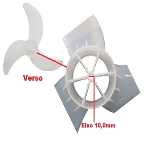 HELICE DE 60CM P/VENTILADOR ARGE MAX A-10 ATUAL 3PÁS CINZA/TRANSP ENCAIXE-10,0MM P/REDONDA C/T.TRASEIRA - foto 1 de 2