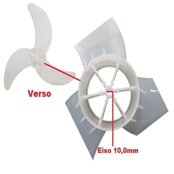 HELICE DE 60CM P/VENTILADOR ARGE MAX A-10 ATUAL 3PÁS CINZA/TRANSP ENCAIXE-10,0MM P/REDONDA C/T.TRASEIRA