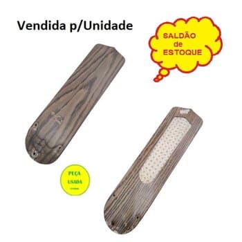 PA HELICE P/VENTILADOR IMPORTADO COR MOGNO MOD.C/TELINHA UM DOS LADOS - MEDIDAS L12,50CM C43,00CM * SALDAO USADAS *-* VENDIDAS P/UNIDADE
