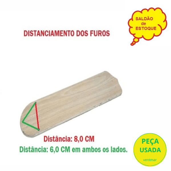 PÁ HÉLICE P/VENTILADOR IMPORTADO COR BRANCA/AREIA - MEDIDAS L11,50CM C42,50CM *SALDÃO USADAS * VENDIDAS P/UNIDADE - foto 1 de 3