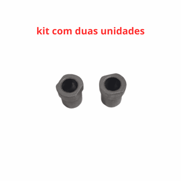 BUCHA DE FERRO P/EIXO DE VENTILADOR BRITÂNIA VENTUS 8,0MM C/PESCOÇO - KIT C/02-PÇ - P/VENTILADOR IMPORTADO C/FREZZA - BUCHA METAL - foto 1 de 4