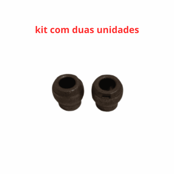 BUCHA DE BRONZE P/EIXO DE VENTILADOR BRITÂNIA NOVA 8,0MM C/PESCOÇO - KIT C/02-PÇ - P/VENTILADOR IMPORTADO - BUCHA METAL - foto 1 de 4