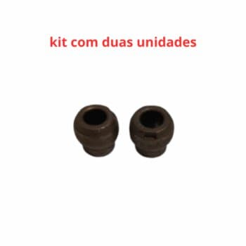 BUCHA DE BRONZE P/EIXO DE VENTILADOR BRITÂNIA NOVA 8,0MM C/PESCOÇO - KIT C/02-PÇ - P/VENTILADOR IMPORTADO - BUCHA METAL
