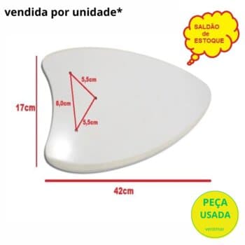 PÁ HÉLICE P/VENTILADOR DE TETO ARGE - PÁ MADEIRA TIPO BALA COR BRANCA - SALDÃO USADAS* - *VENDIDA P/UNIDADE